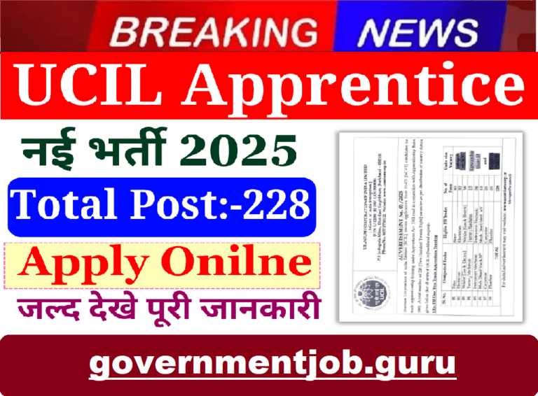 UCIL Apprentice Vacancy 2025