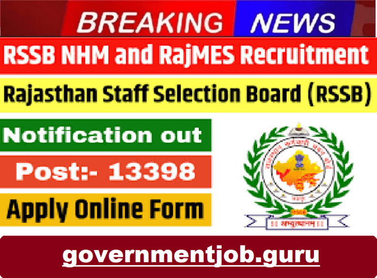 RSSB NHM and RajMES Recruitment 2025