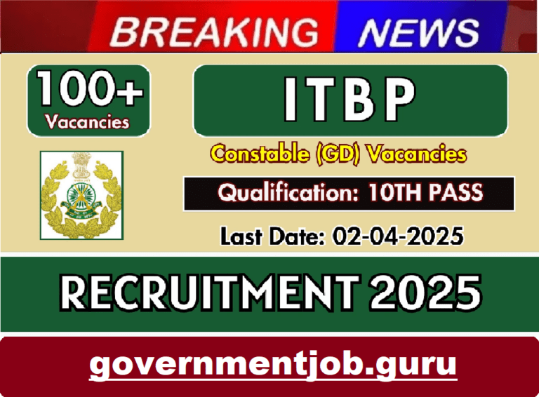 ITBP Constable Recruitment 2025